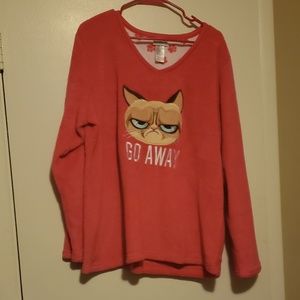 Grumpy cat fleece pajamas